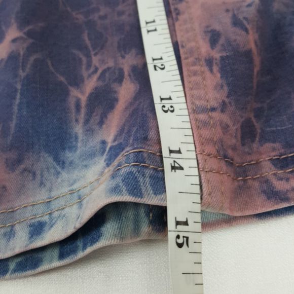 Wild Fable Tie Dye Seamed Denim Jean Skirt - Picture 7 of 9